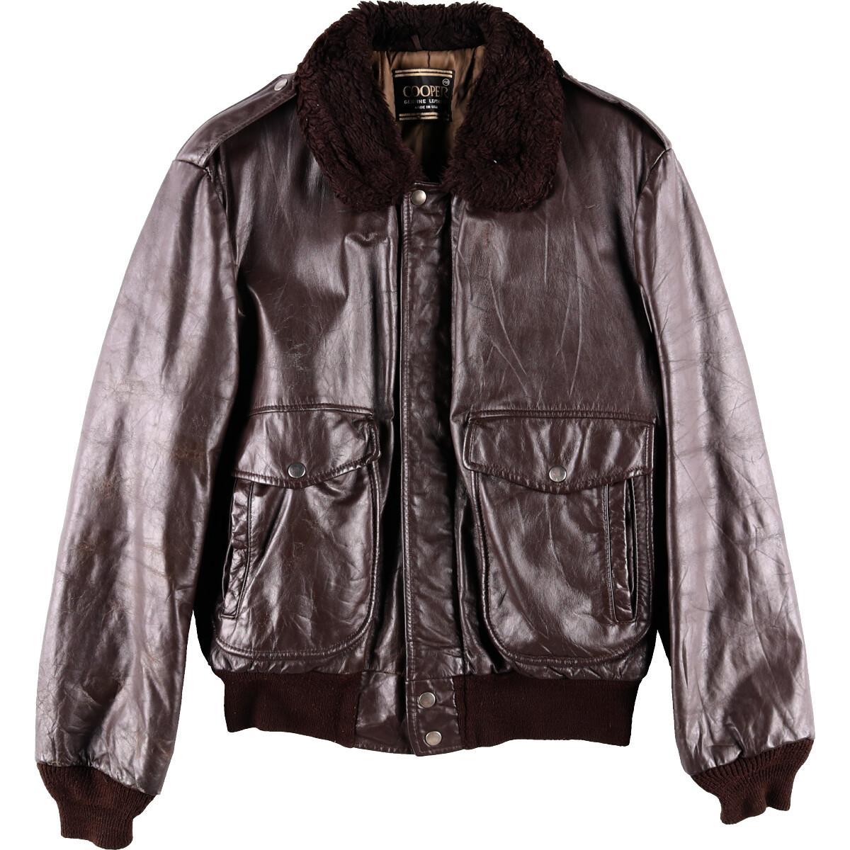 楽天市場】80年代 COOPER G-1タイプ レザーフライトジャケット USA製