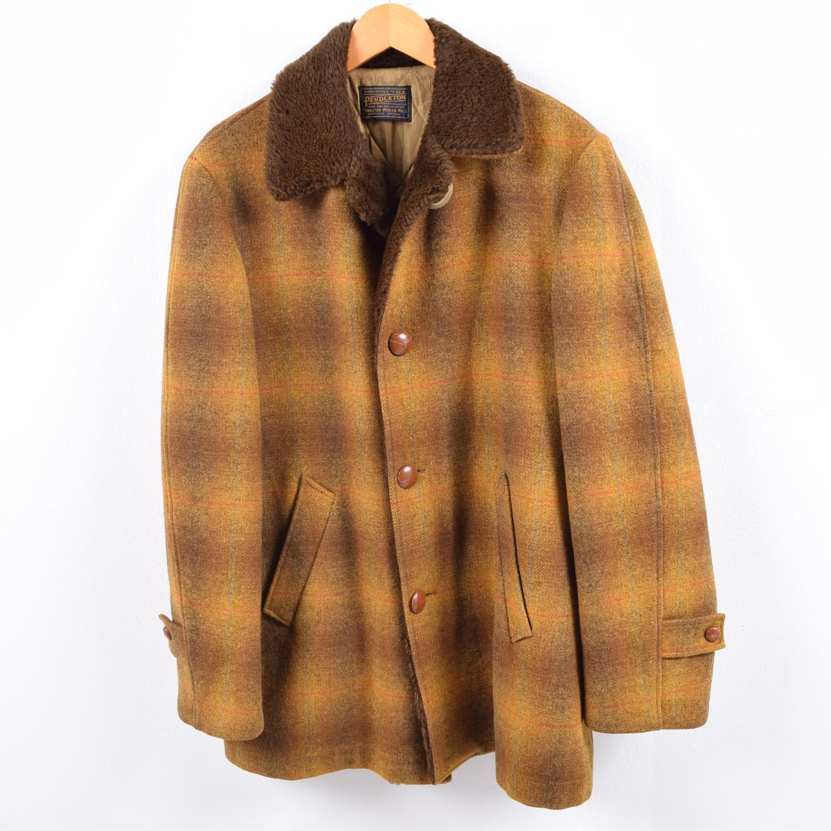 楽天市場】70年代 ペンドルトン PENDLETON オンブレチェック ボア襟