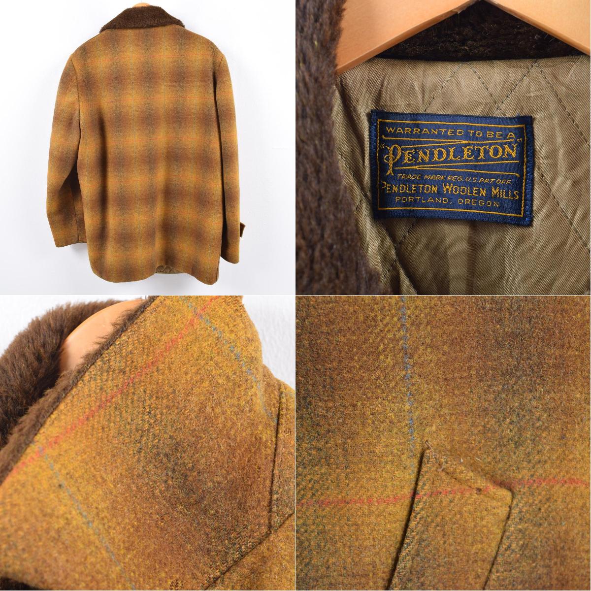 楽天市場】70年代 ペンドルトン PENDLETON オンブレチェック ボア襟