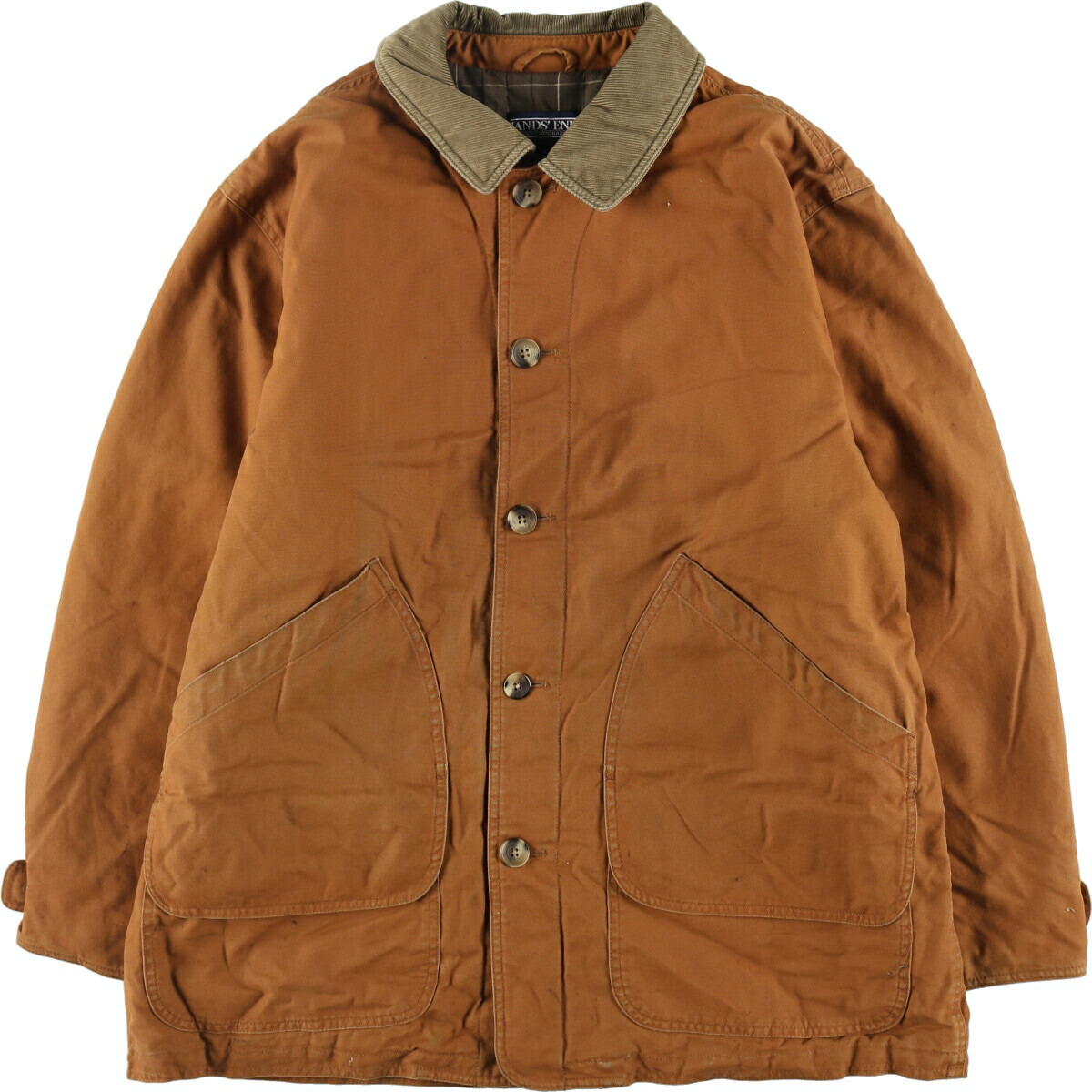 楽天市場】古着 90'S ランズエンド LANDS' END 中綿入り ダック