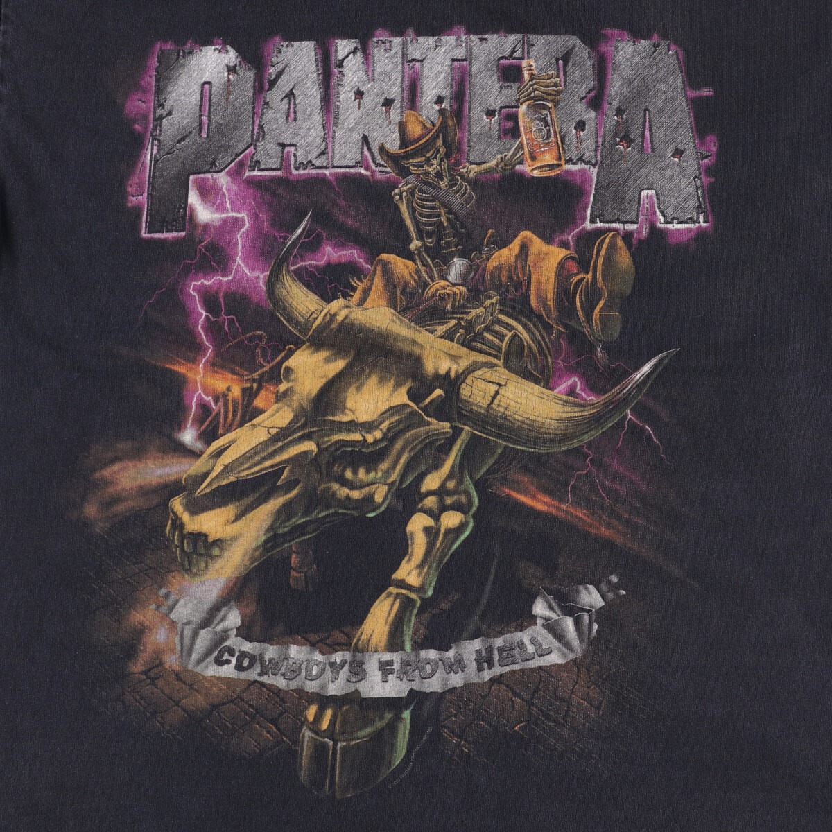 M*g様 M*g様 両袖フレイム ロンT スカル系 パンテラ