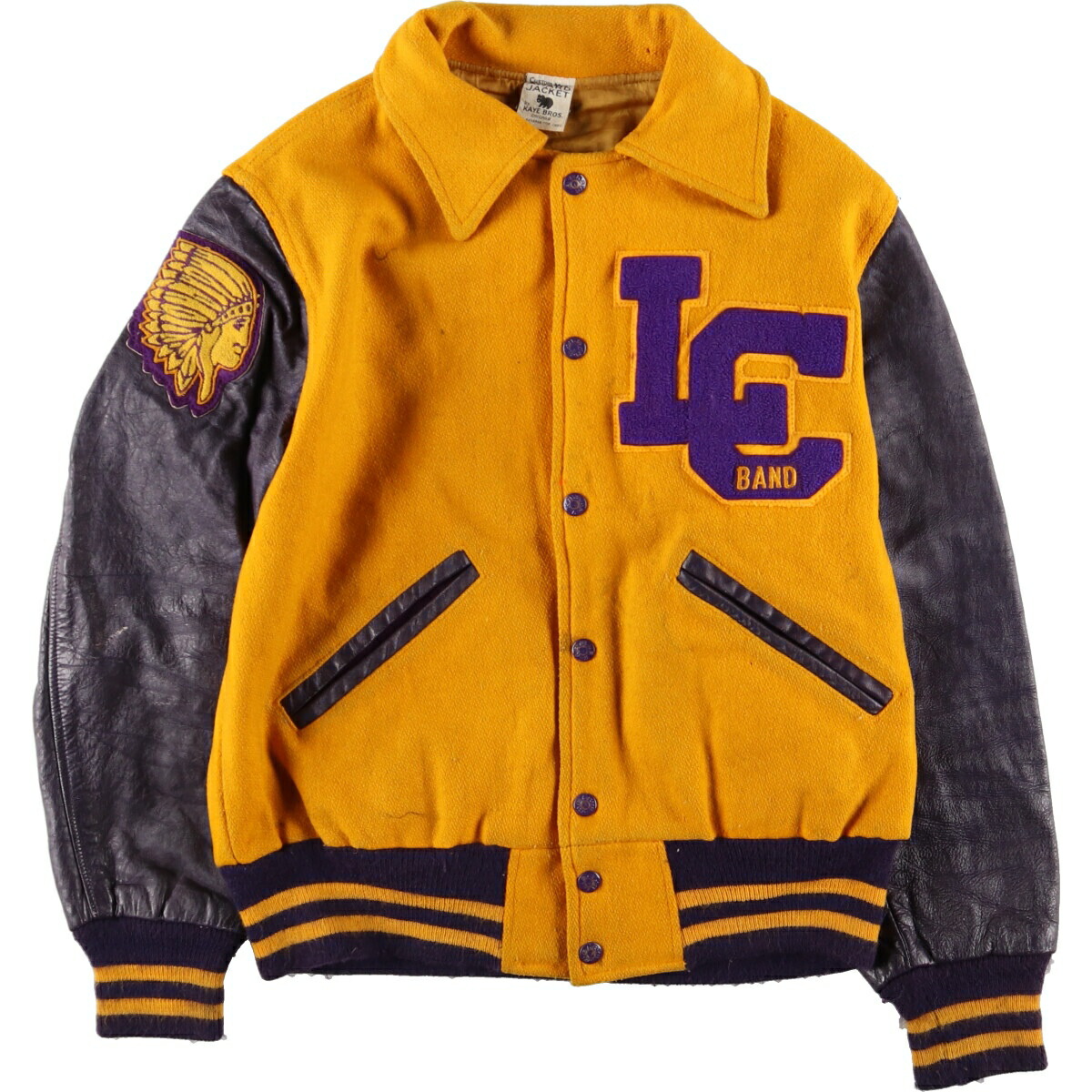 楽天市場】古着 70~80'S KAYE BROS. Custom Made AWARD JACKET 袖革