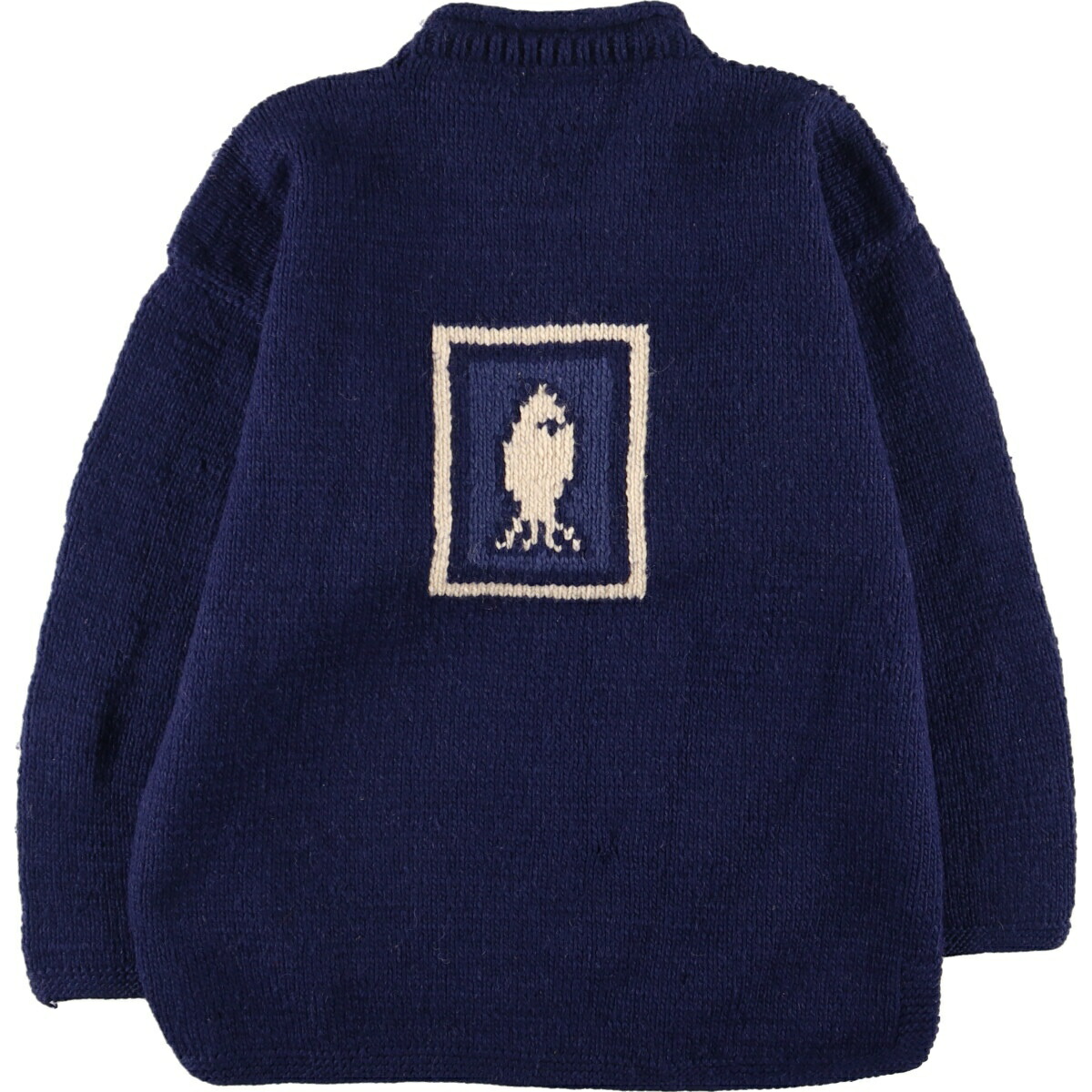 楽天市場】古着 PACHAMAMA 魚柄 ロールネック エクアドルニット