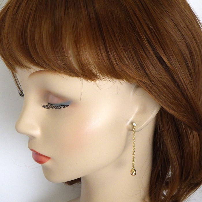 楽天市場】カルティエ Cartier ピアス ベビー トリニティ パンピーユ