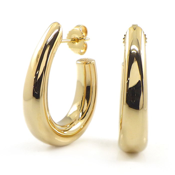 楽天市場】ティファニー Tiffany & Co. ピアス ハーフ フープ K18YG