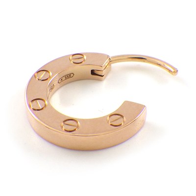 楽天市場】カルティエ Cartier ピアス ラブ シングル B8301422