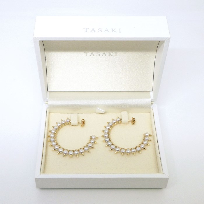楽天市場】タサキ 田崎真珠 TASAKI ピアス フープ デインジャー