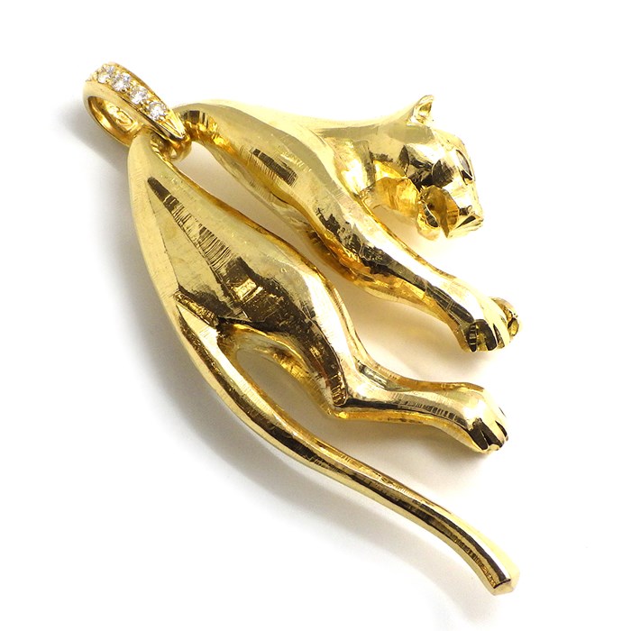 楽天市場】カルティエ Cartier ペンダントトップ パンテール パンサー