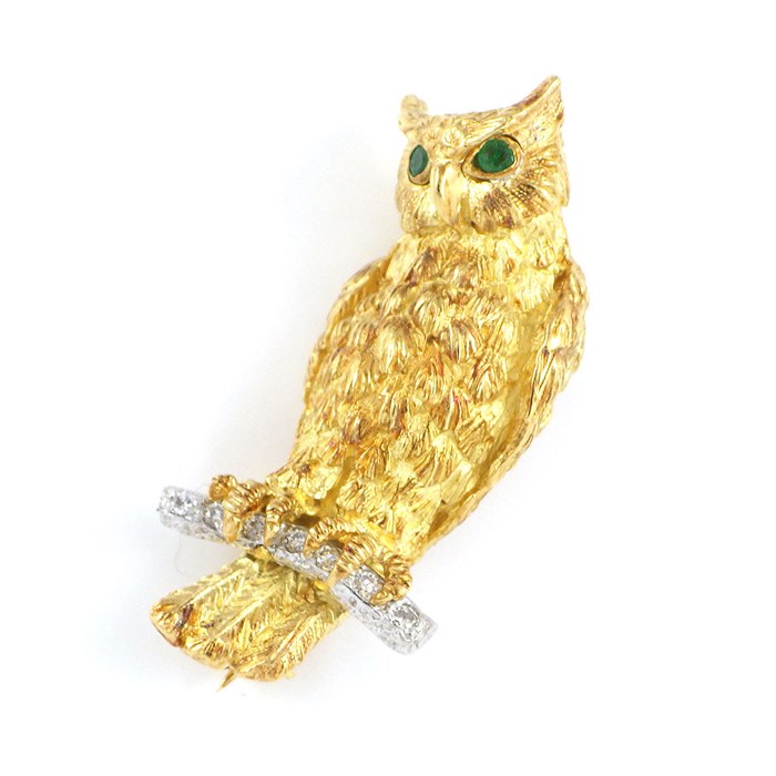 楽天市場】ティファニー Tiffany & Co. ブローチ フクロウ 梟 モチーフ