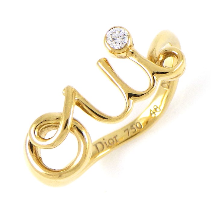 楽天市場】クリスチャンディオール Christian Dior リング Oui 文字