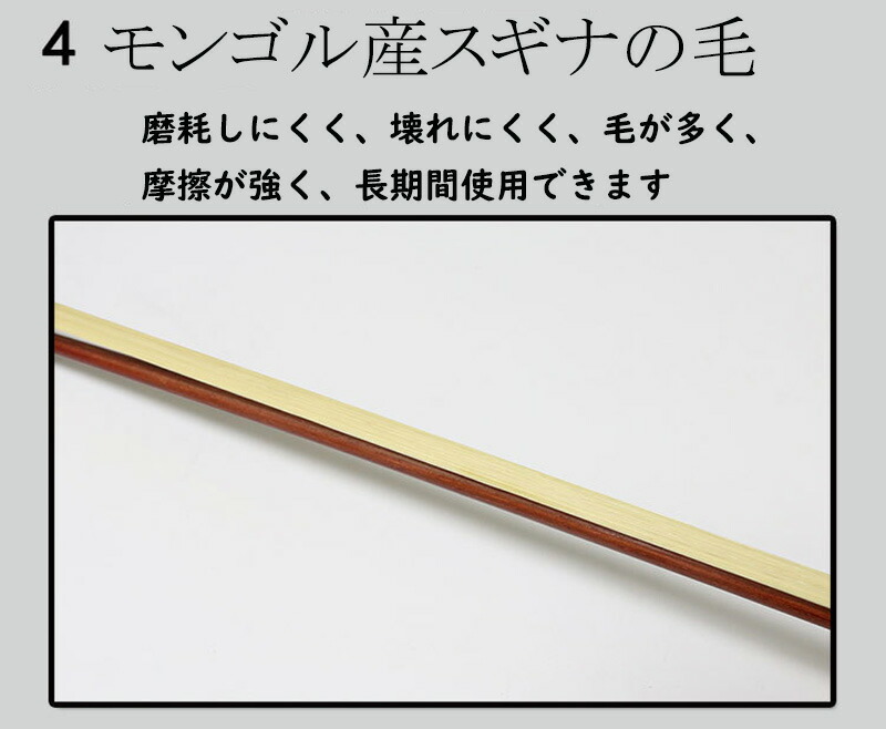 楽天市場】チェロ プロ 初心者 弓 白 馬の毛 弓 チェロ 弓 1/8 4/4 3/4