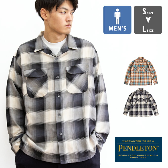 楽天市場】PENDLETON ペンドルトン OPEN COLLAR SHIRT オープンカラー