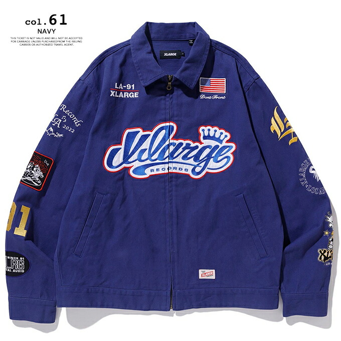楽天市場】【 XLARGE エクストララージ 】 RECORDS WORK JACKET XLARGE