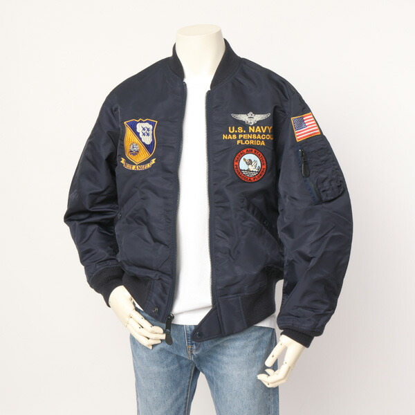 楽天市場】AVIREX アビレックス 4152003 L-2 BLUE ANGLES ブルー