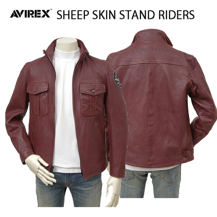 楽天市場】AVIREX アビレックス レザー ジャケット ライダー 5250012