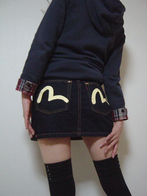 楽天市場】エビスジーンズ エビスドンナ デニムミニスカート カモメ