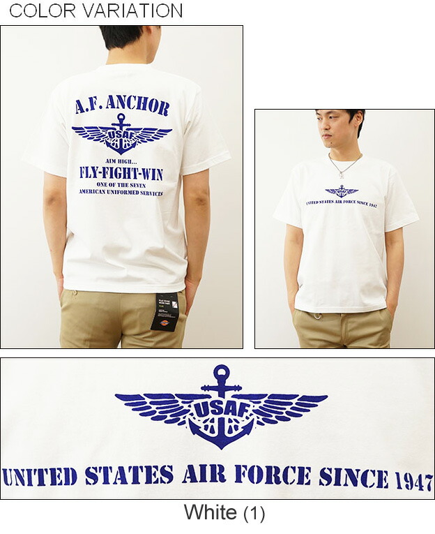 楽天市場】『A.F. ANCHOR』 エアフォース ミリタリー プリント 半袖 T