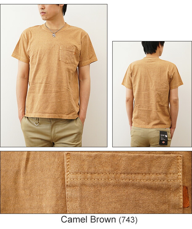 楽天市場】（PigmentポケT） ピグメント 染め 半袖 ポケット Tシャツ