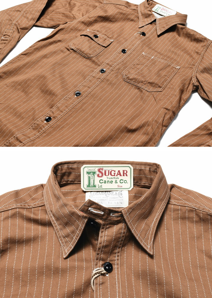 楽天市場】シュガーケーン SUGAR CANE ウォバッシュ シャツ FICTION
