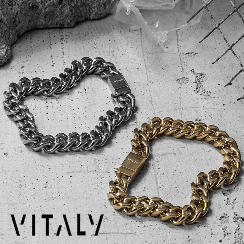 楽天市場】VITALY バイタリー チェーン ブレスレット シンプル メンズ