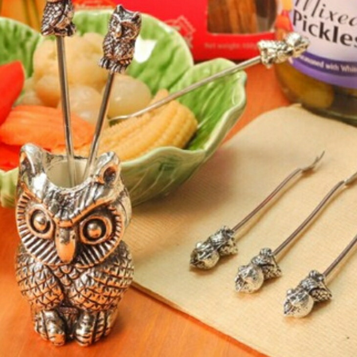 楽天市場】【スペイン製】 フルーツピック 6Pセット ふくろう 化粧