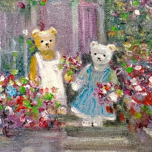 楽天市場】絵画 「クマ達のビューティフルライフ」 油彩画 油絵 原画