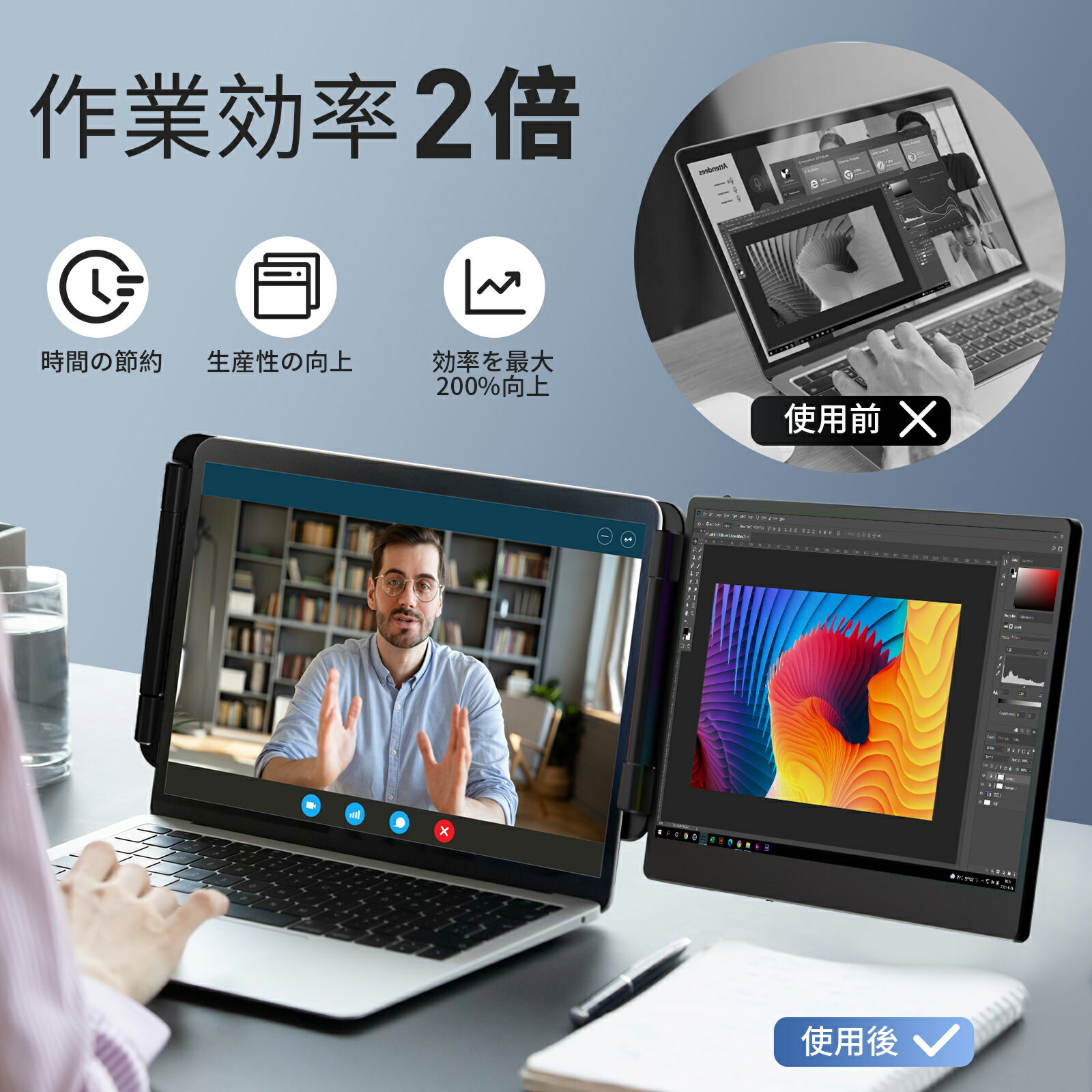 楽天市場】【SSサーチ限定 30％OFF】デュアルモニター モバイル