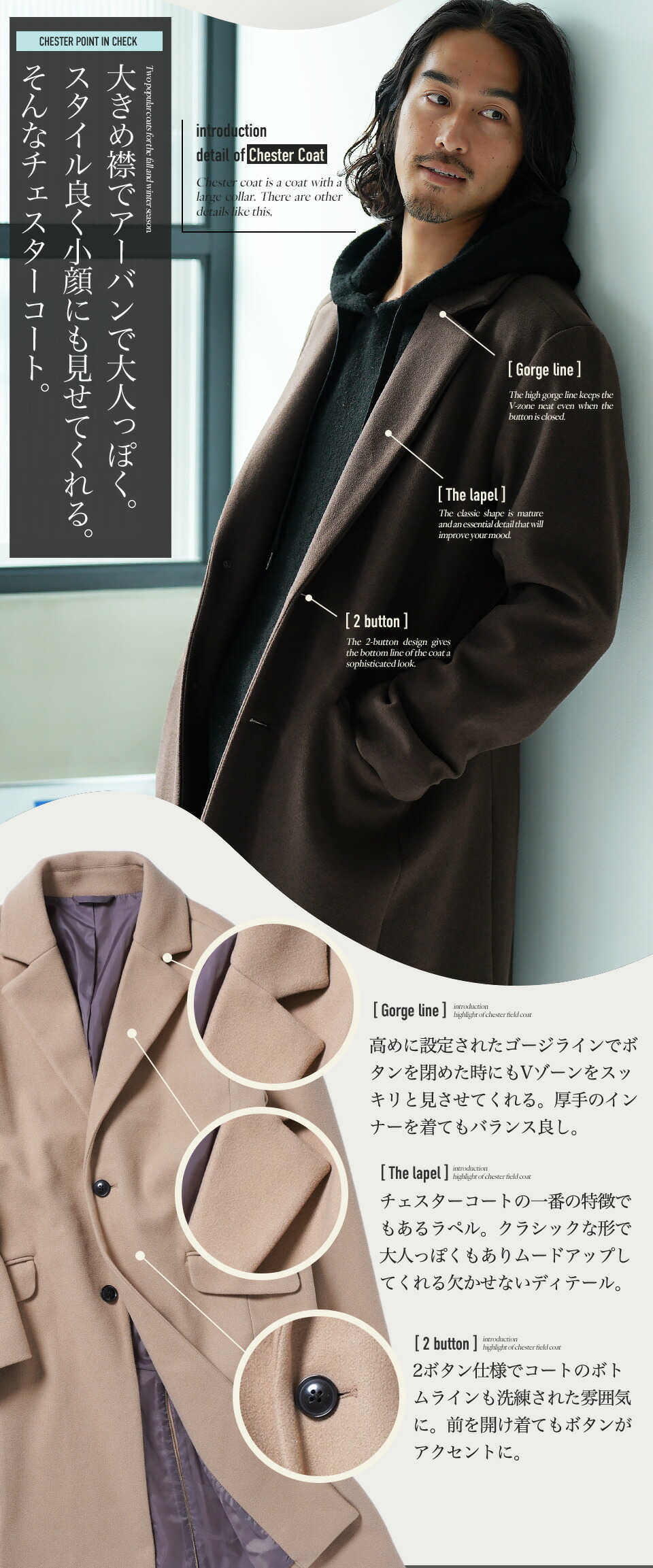 楽天市場】【最大72%OFF】【送料無料】チェスターコート メンズ コート