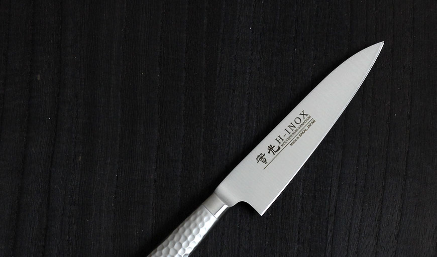 楽天市場】モナカ ツバ付 ペティ 150mm 實光包丁(堺包丁) 堺 名入れ