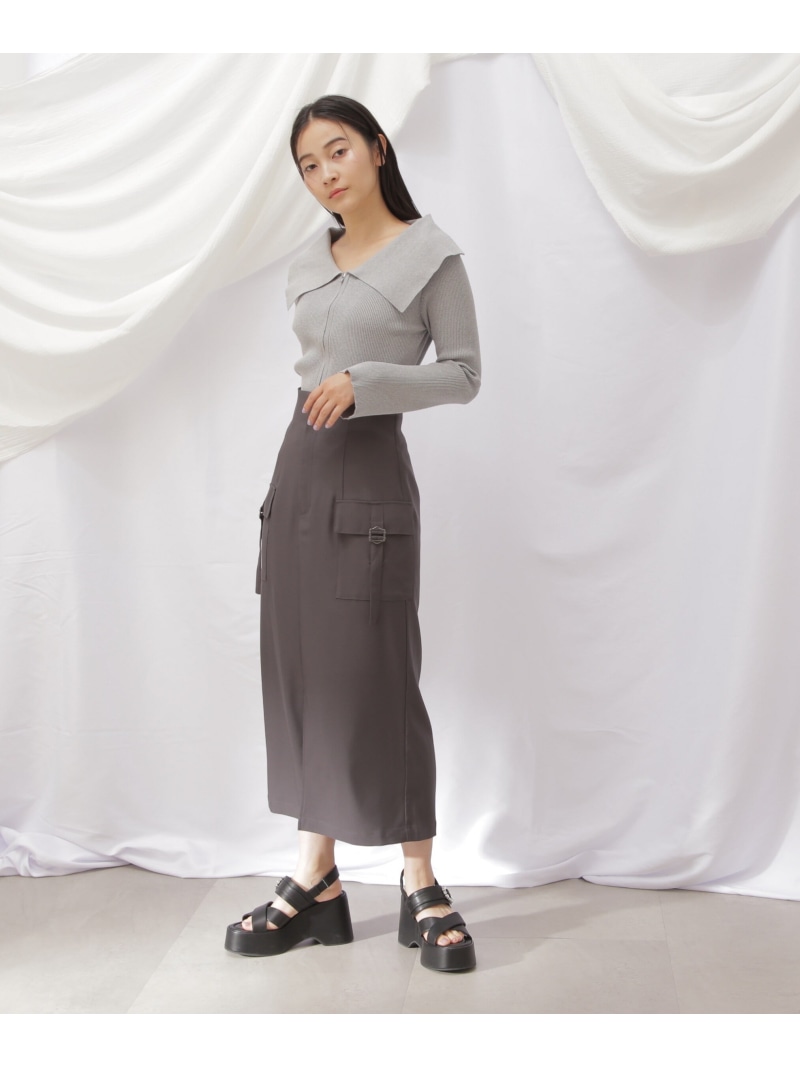 楽天市場】【SALE／20%OFF】◇ビッグカラーフロントZIPカーディガン