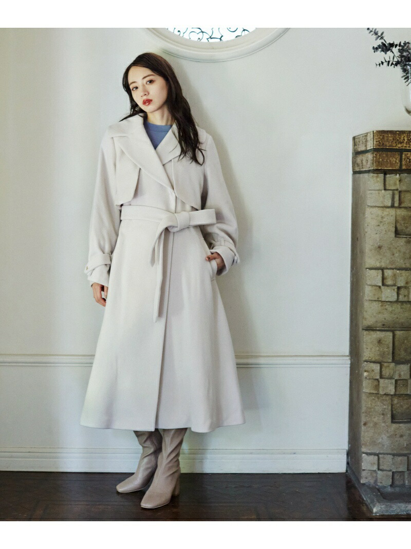 楽天市場】【SALE／37%OFF】ビックカラーウールトレンチコート JILL by