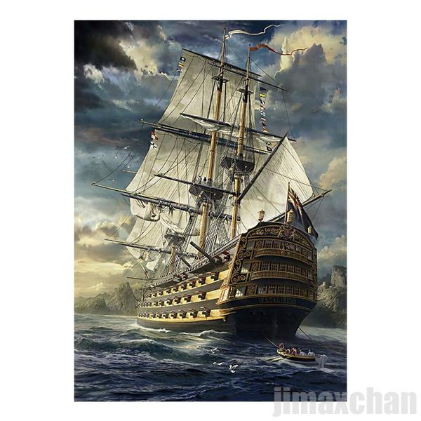 楽天市場】気楽 ジグソーパズル 船 海賊船 シップ 帆 1000ピース 海