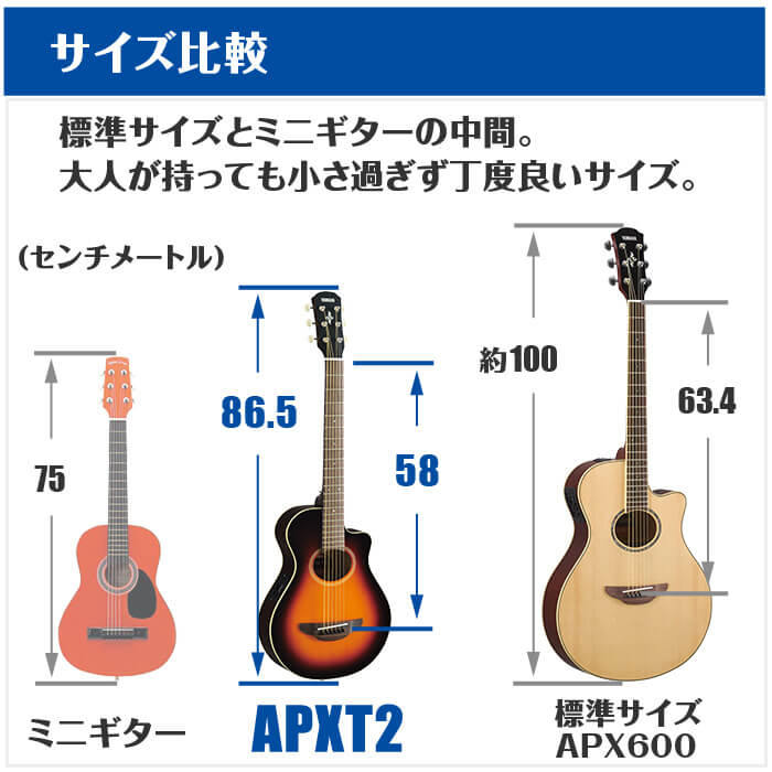 楽天市場】アコースティックギター 初心者セット YAMAHA APXT2 10点