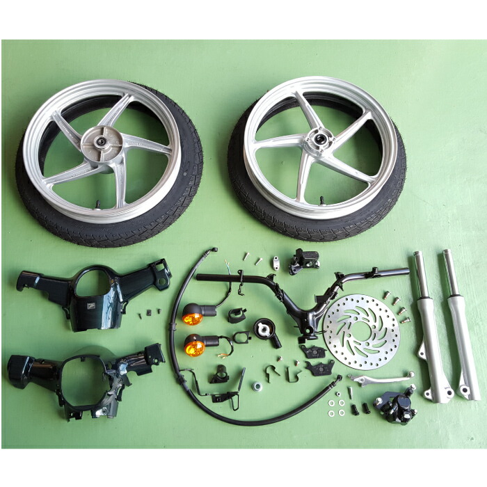 楽天市場】スーパーカブ JA44 ディスクブレーキ化キット グリーン 取付