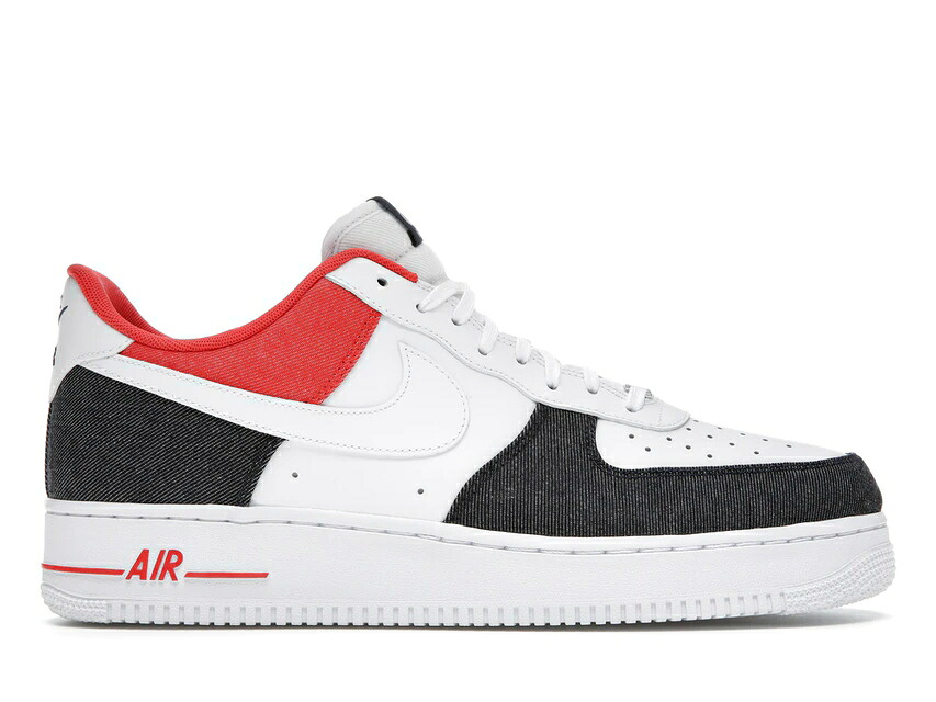 楽天市場】ナイキ デニム 白色 ホワイト 赤 レッド 青色 ブルー エア