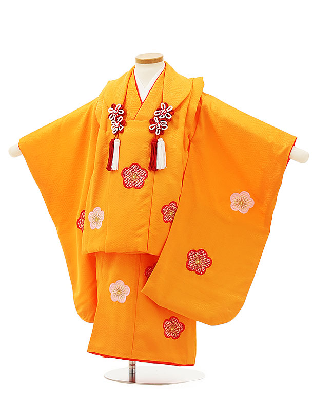楽天市場】七五三 被布 正絹（カラーオレンジ）（キッズ・ベビー