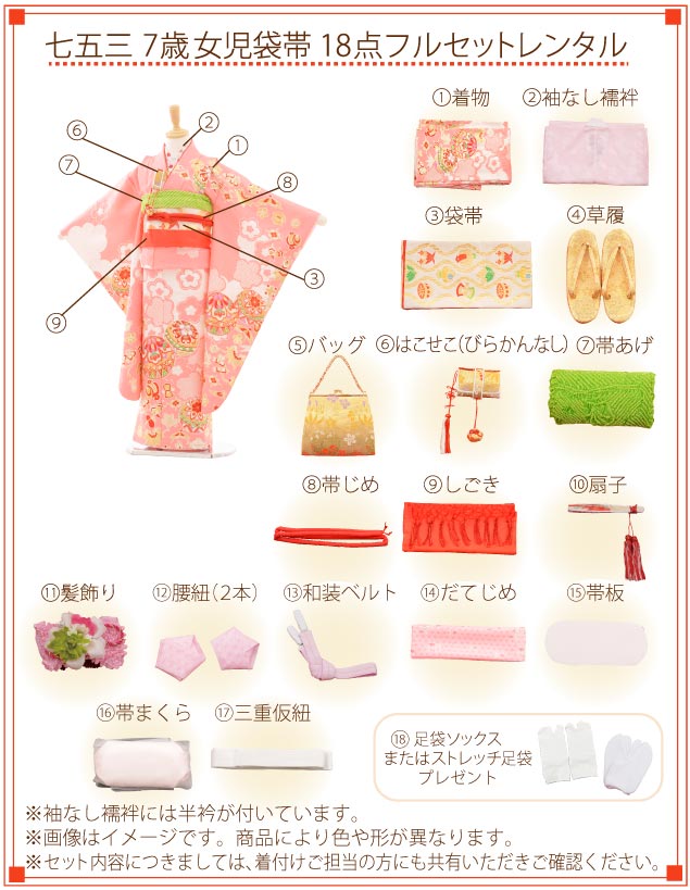 楽天市場】七五三 7歳 着物 正絹 フルセット 女の子七五三レンタル 7歳