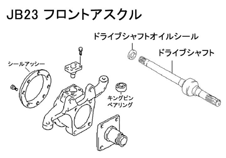楽天市場】ジムニー エンジン ドライブシャフトオイルシール フロント
