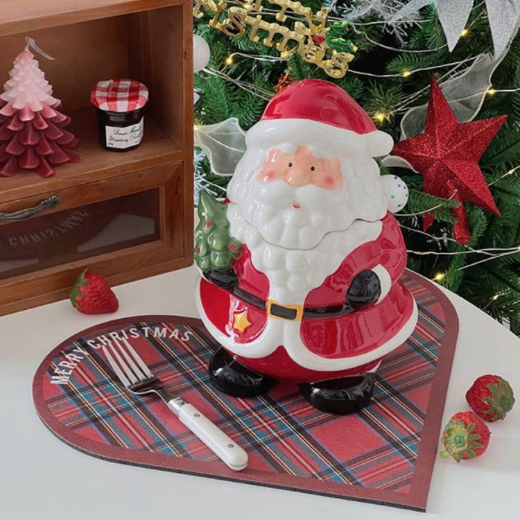 楽天市場】サンタクロース 装飾 置物 飾り 小物入れ 雑貨 陶器 小物