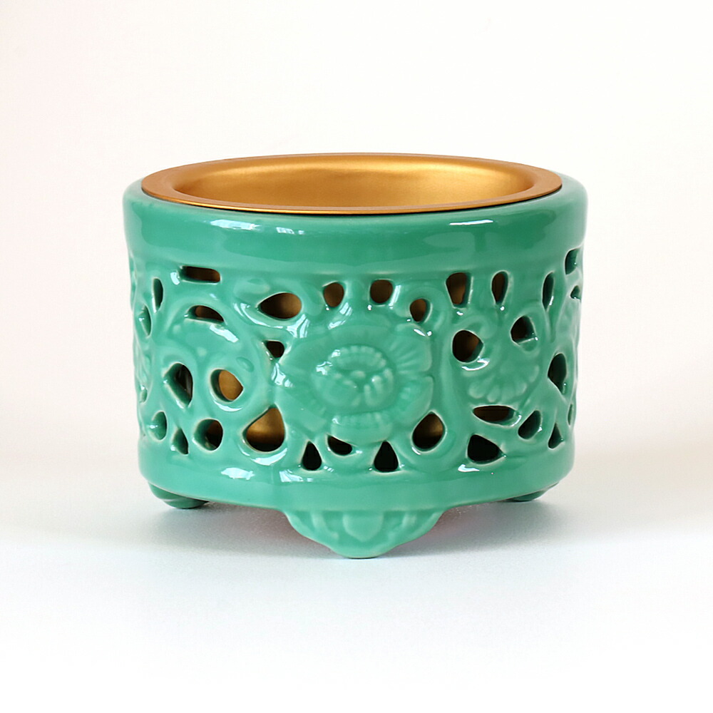 楽天市場】陶器 香炉 青磁 透かし香炉 6寸 香炉 仏具 : 仏壇・位牌の