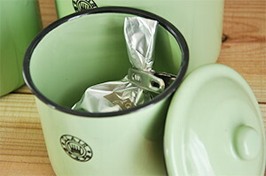 楽天市場】ホーロー キャニスター 4点セット オリーブグリーン