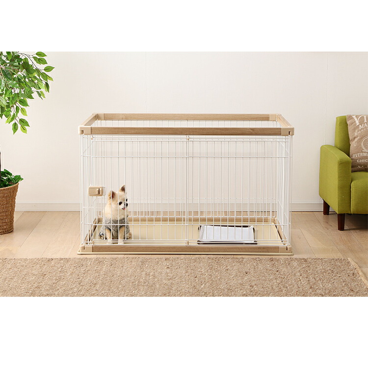 楽天市場】犬 ケージ ウッディサークル トレー付き ハイタイプ PWSR