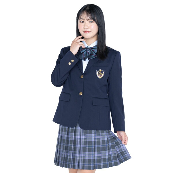 楽天市場】女子用制服ブレザー紺・ウォッシャブル 軽量ストレッチ