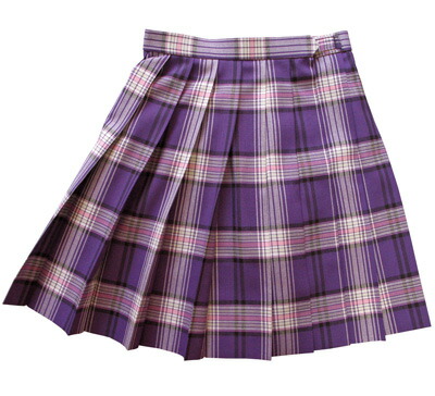楽天市場】【在庫処分品】 夏制服スカート【パープル紫タータン