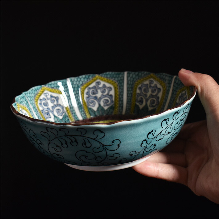 楽天市場】九谷焼 煮物鉢 吉田屋山茶花（径 約18cm）（ 和食器 中鉢