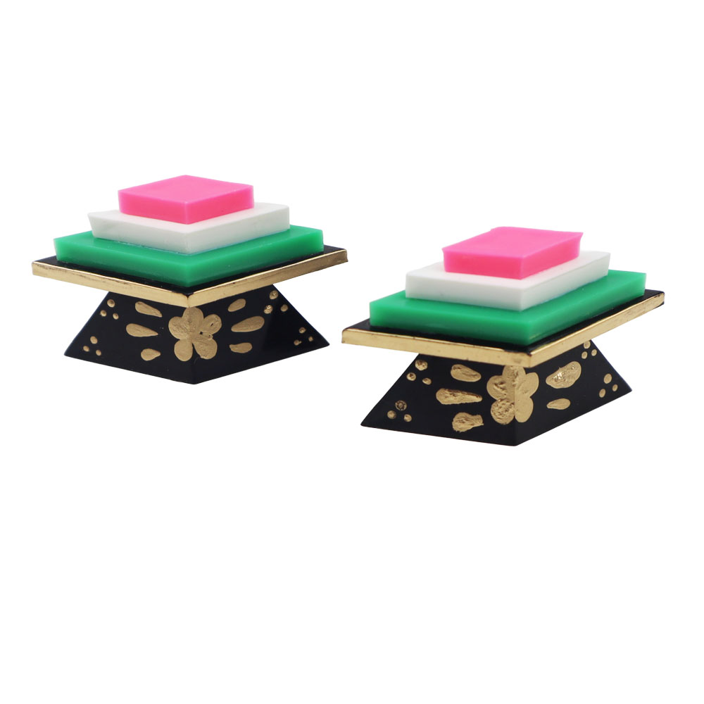 楽天市場】雛人形用道具 【菱台三宝】3点セット（菱餅2個 三宝1個） 雛