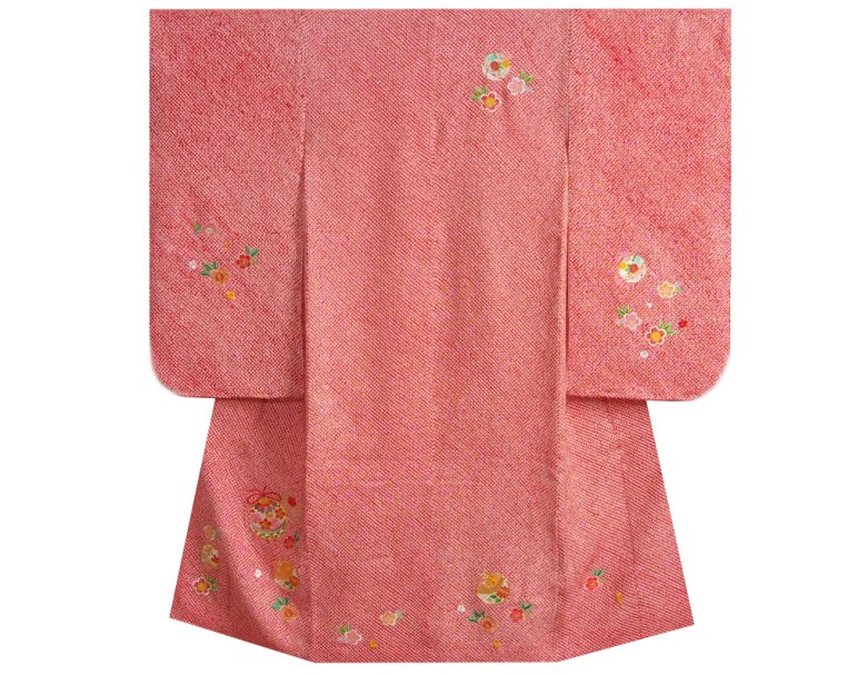 楽天市場】七五三 正絹 絹100％ 着物 7歳 着物フルセット 総本手