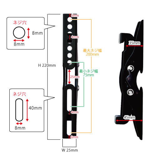 楽天市場】【エントリーでポイント10倍】テレビ 壁掛け 金具 壁掛け