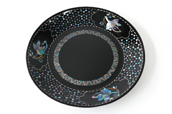 楽天市場】螺鈿細工 小皿F(約)幅11.5cm : かごや