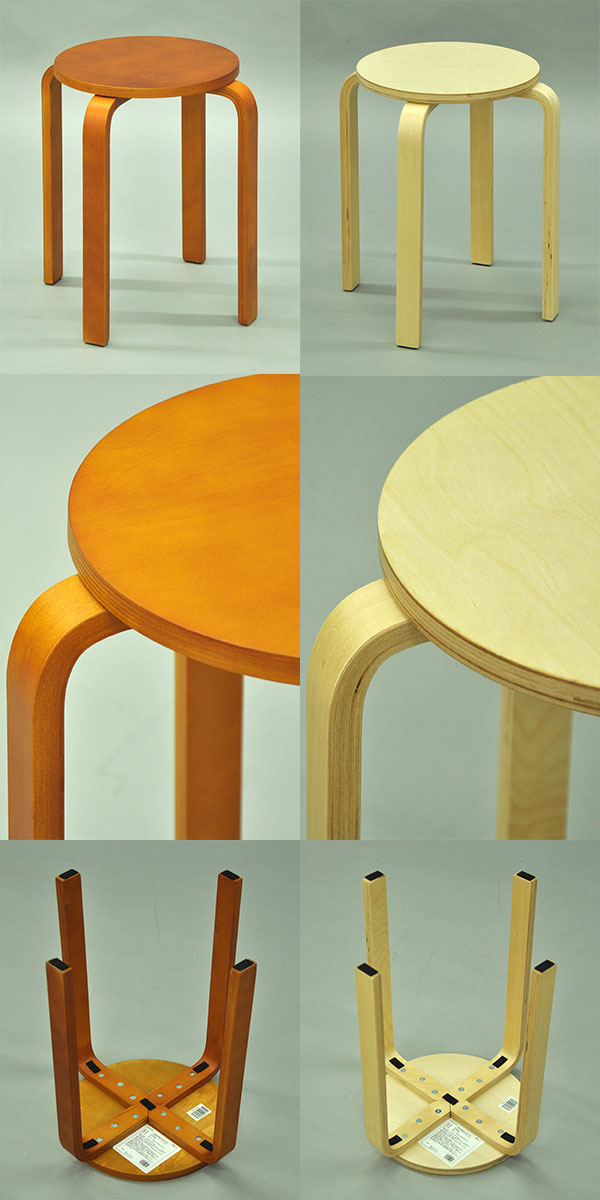 楽天市場】木製丸椅子 (6脚セット)スツール(背もたれなし) 幅41.5cm